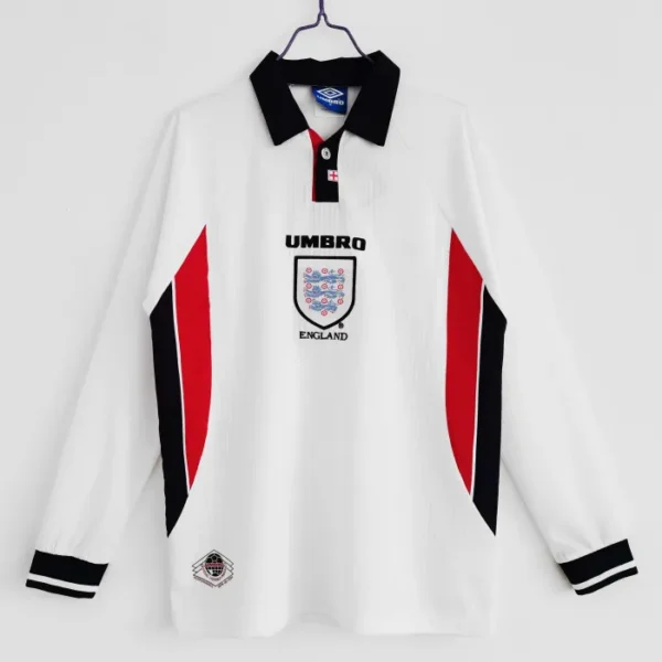 England Retro Home Long Sleeve Jersey 1998