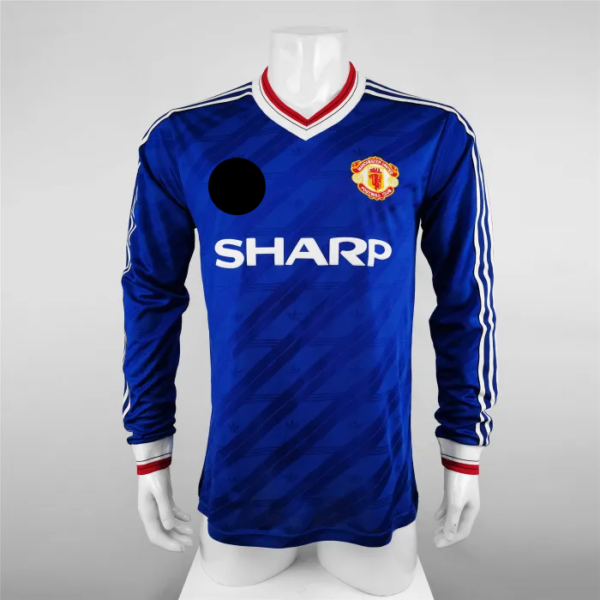 Manchester United Third Long Sleeve Retro Jersey 1986/87