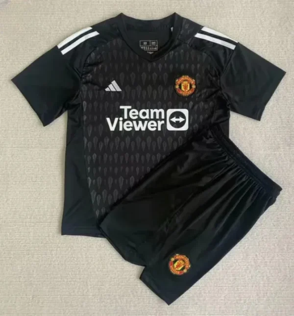 Manchester United Kids Goalkeeper Jersey 23/24 Black