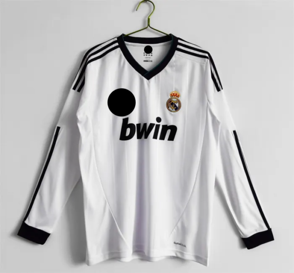 Real Madrid Home Long Sleeve Retro Jersey 2012/13