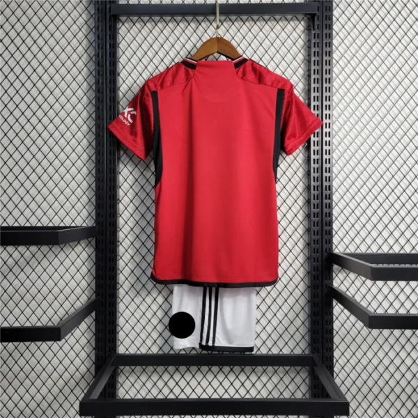 Manchester United Home Kids Jersey 23/24 - Image 2