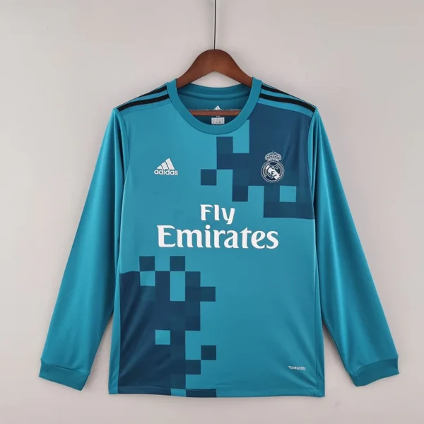 Real Madrid Third Retro Long Sleeves Jersey 17/18