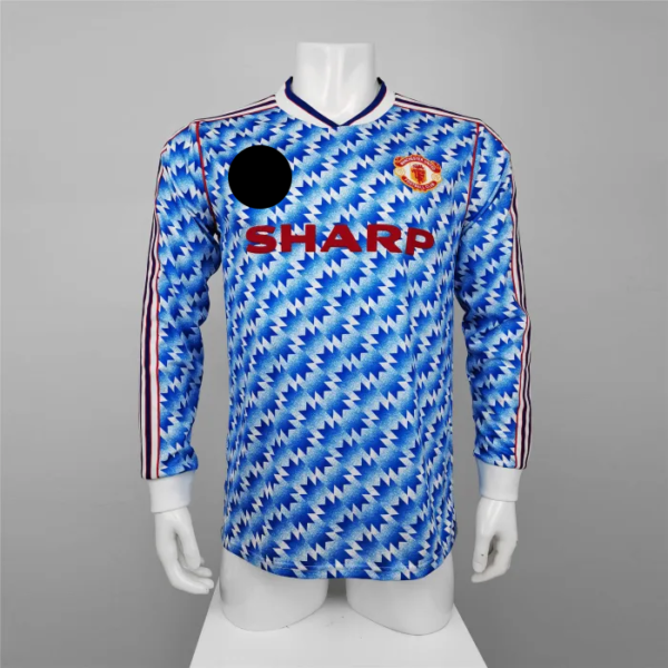 Manchester United Away Long Sleeve Retro Jersey 90/92